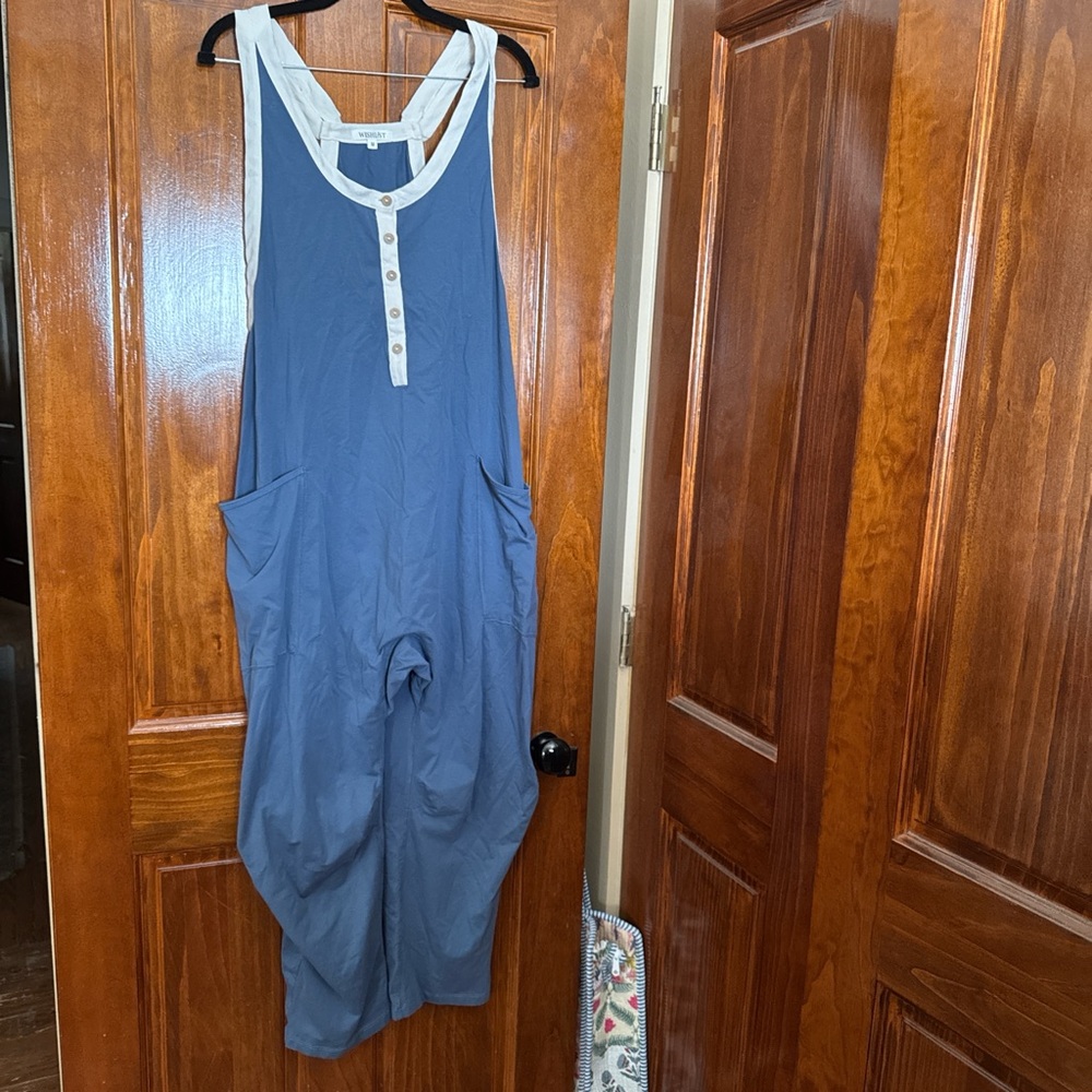 Wishlist Navy and White Jumpsuit